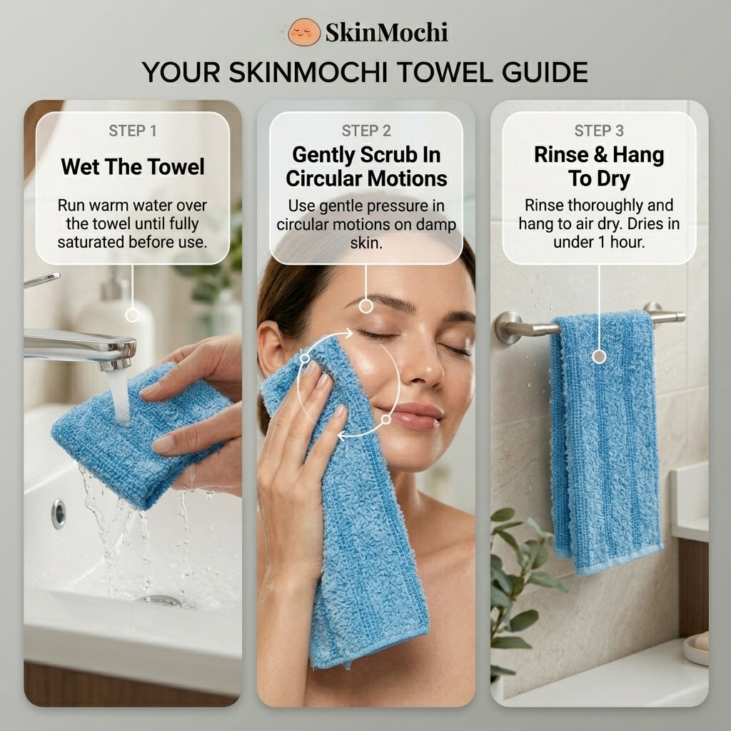 Toalla Exfoliante Facial SkinMochi™